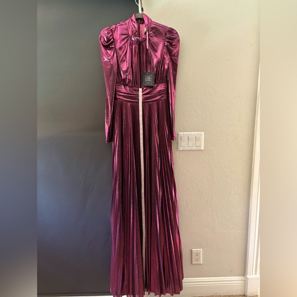 Glamorous Metallic Long Sleeve Dress